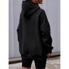Women's Fashion Casual Solid Color Print Long Sleeve Hooded Hoodies & Sweatshirts