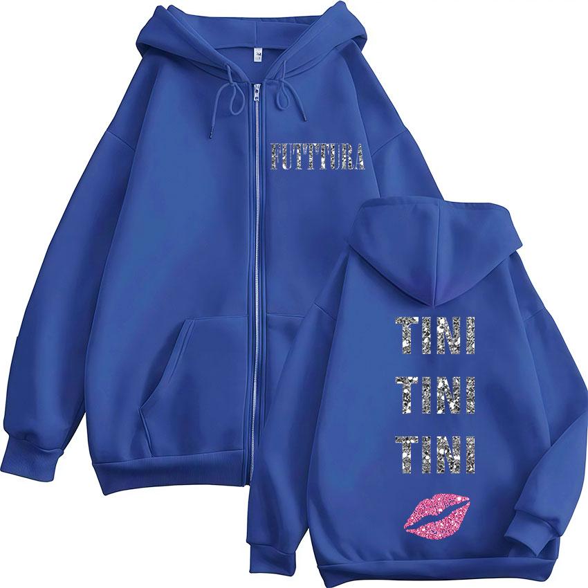 Singer TINI STOESSEL FUTTURA Tour New Zip Up Hoodie Men Women Fashion Jacket Sweatshirt Vintage Oversized Zipp