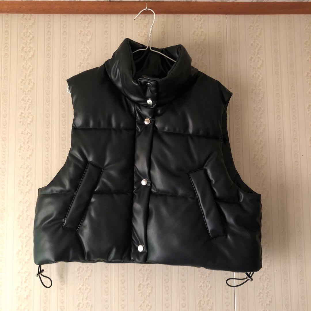 WEGO Synthetic leather padding short vest. Free size. 2015