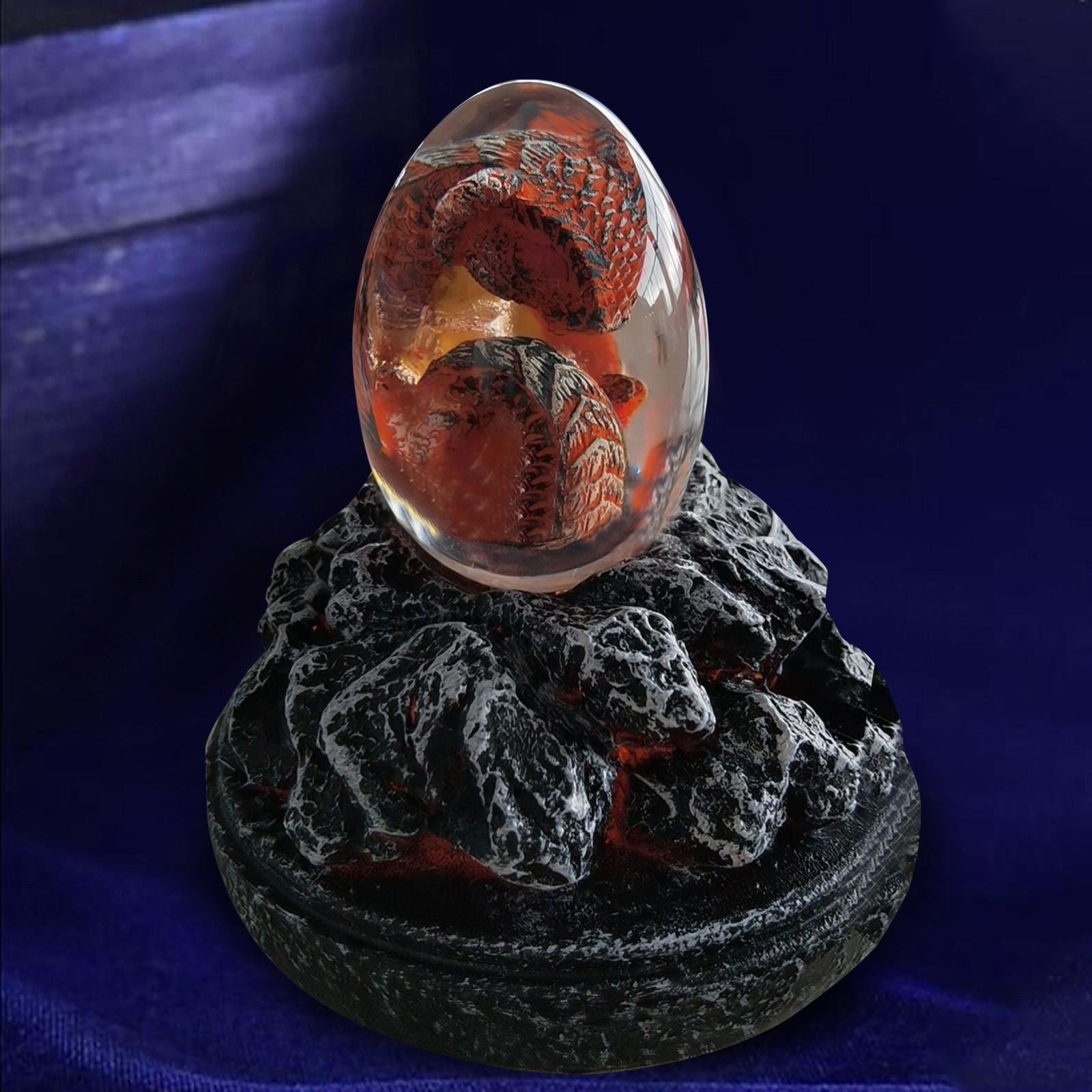 

(Нобита)Прозрачная скульптура из смолы с кристаллами дракона, настольные украшения красный