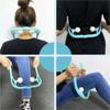 Manual Cervical Massager for Neck and Neck Clamp, Multifunctional Shoulder and Neck Unblocking Device, Roller Press