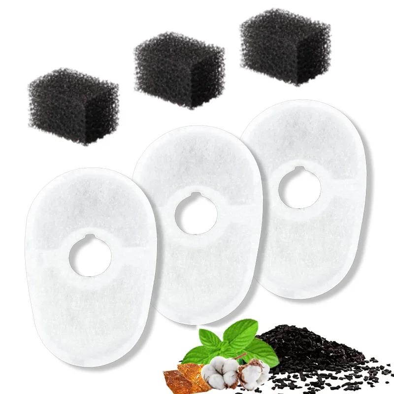 

3 Filters with 3 foams with Quadruple Filteration System for 2.0L Avocado Cat Water Fountain pet fountain filter