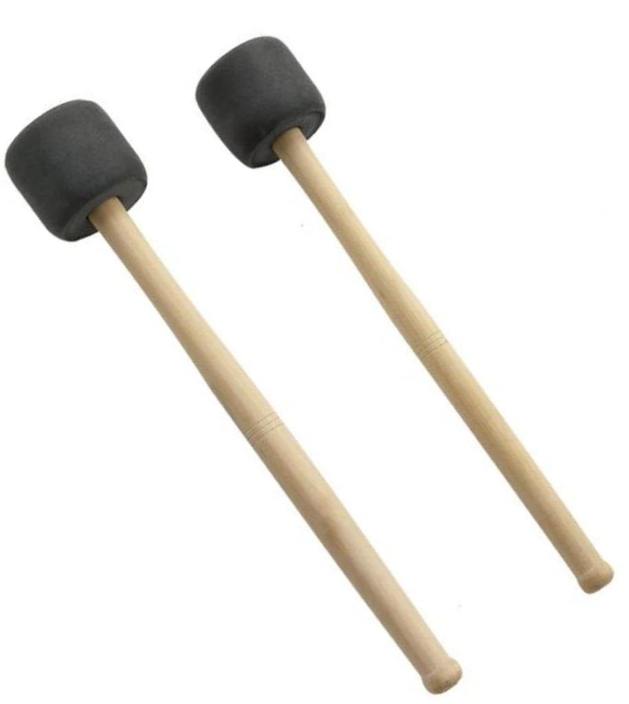 Cobalt Planet Bass Drum Mallet Set of 2 Drumstick Drumstick Mallet Brass Band Dora EVA Marching Gong Timpani Large Drum (gray)