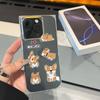 Square Back Tube Protection Clear Case For iPhone 12 11 13 16 ProMax 14 Pro Max 15 Plus Anti-Oxygen,Multiple Puppies Pattern Casing