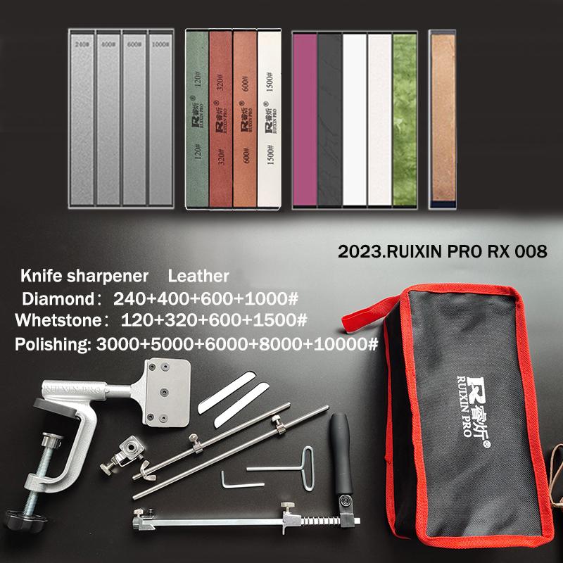 RUIXIN PRO RX-008 Fixed Angle Sharpener Knife Sharpener Professional Diamond Sharpening Stone Whetstone Polishing Leather Paste