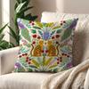 Flower Leopard Print Art Jungle Cushion Cover Decoration Room Car Home Office Coffee Pillow Sofa Printing Nordic Simplicity Hit