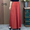 Women Pants Elastic High Waist Oversized Wide Leg Sporty Casual Style Trousers with Pockets Solid Color Long Pants