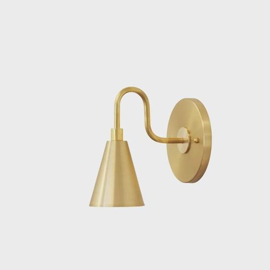 Handgefertigte Messing-Wandleuchte Mid Century Modern Waschtischleuchte Dekorationsobjekt