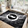 Brighton & Hove Albion Football Design Crystal Velvet Carpet Cozy Non?Slip Printed Rug For Bedroom Living Room Entrance