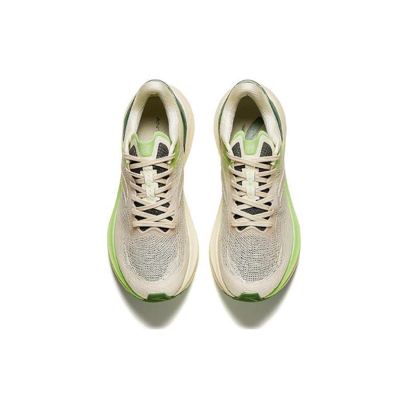 Anta Cushioning Wear-Resistant Low-Top Running Shoes Men's White Green Sneakers 112425563-4