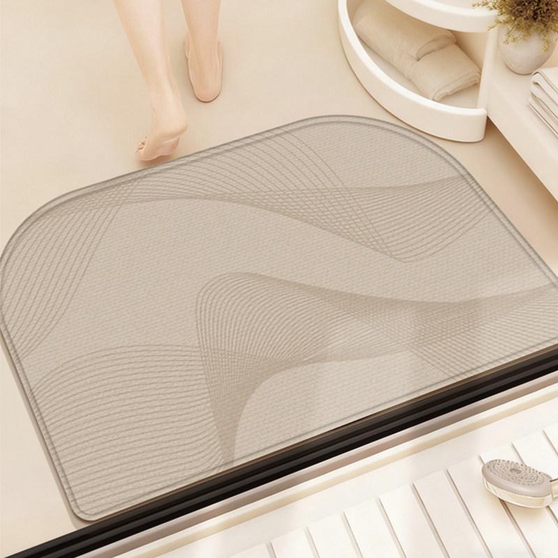Luxury Quick-Dry Non-Slip Diatomaceous Floor Mat - Absorbent, Stain & Scratch-Resistant Bathroom Door Mat