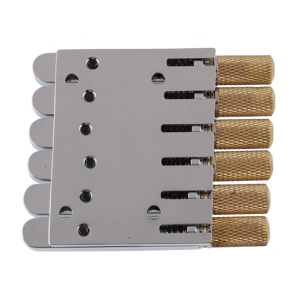 Ponte per Chitarra Elettrica Headless a 6 Corde da 10,5 mm Coda di Ponte Fissa per Chitarra Headless Bloccacorde Inferiore Corda