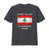 Mens I M Not Yelling Lebanese Habibi Lebanon Flag Round Neck T Shirt Black 2X Large Vintage Washed Versatile Comfortable