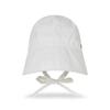 VARZAR VA Curved Oval Metal Bonnet Hat White
