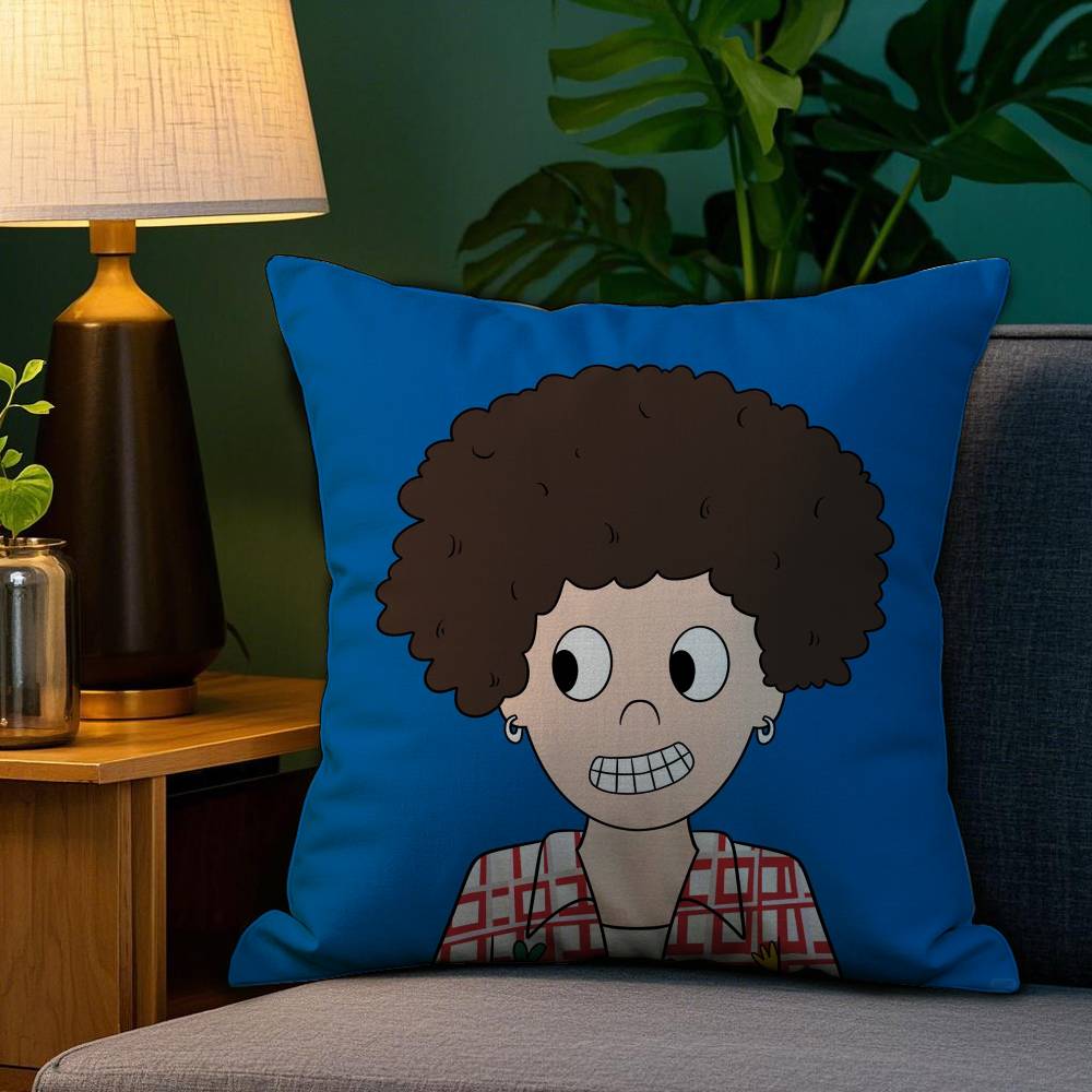 P-Pop Man Pillow Case Plush Fabric Soft Double Sided Print Home Sofa High Quality Cushion Cover Throw