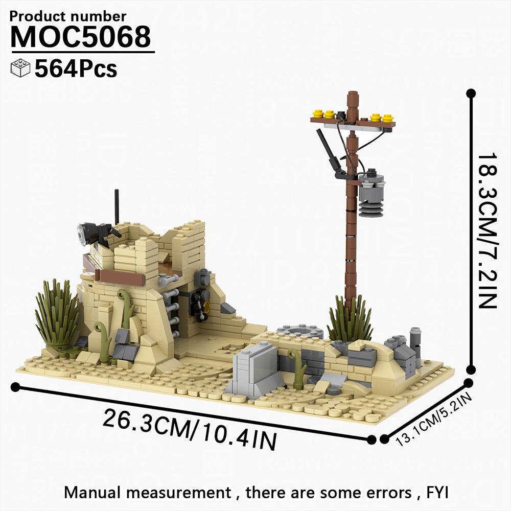 MOOXI WW2 Modern Military Architecture MOC Model Bricks DIY Diorama Adult Children Toy Building Blocks Set Montessori Gift Model
