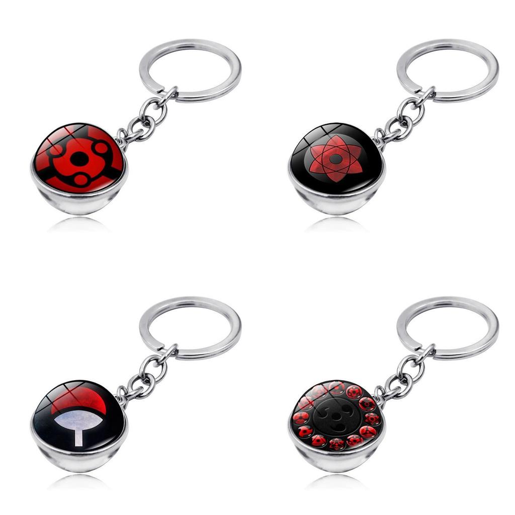 Naruto Sharingan Keyring Featuring Sharingan Design And Zinc Alloy Material For Collectors