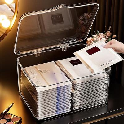 Large-capacity Dustproof Flip-top Storage Box with Lid for Household Cosmetics