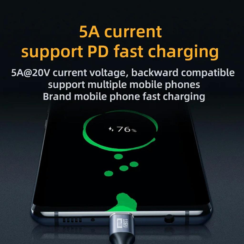 3m Aluminum Alloy Type-C Male to Female Extension Cable USB3.1 Gen2 Data Cable 4K/60HZ Video Support 10Gbps Data Transfer