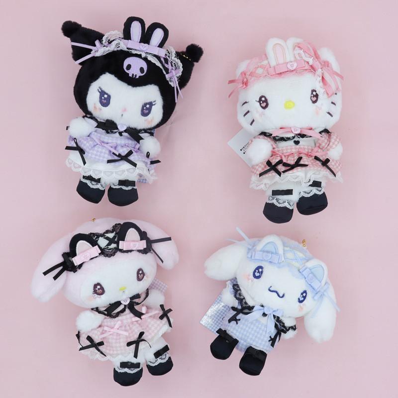 Kuromi Cinnamoroll Hello Kitty Melody Plush Keychain With Soft Short Pile Plush For Gift And Collection