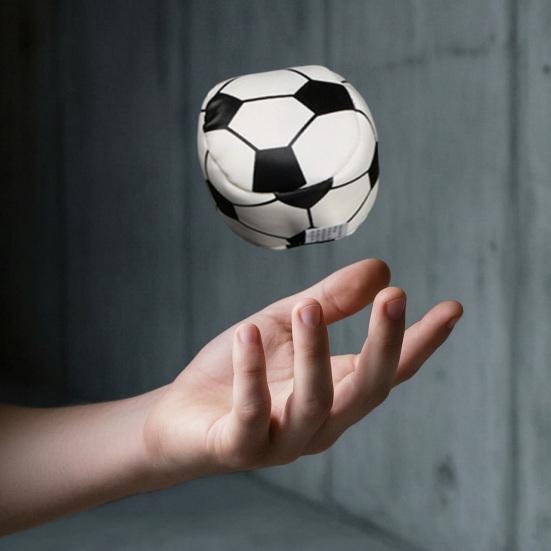 Faux Leather Footbag Cartoon Expression Number Football Basketball Baseball Throwing Beanbag Toy Kids Indoor Outdoor Play Handmade Kickball