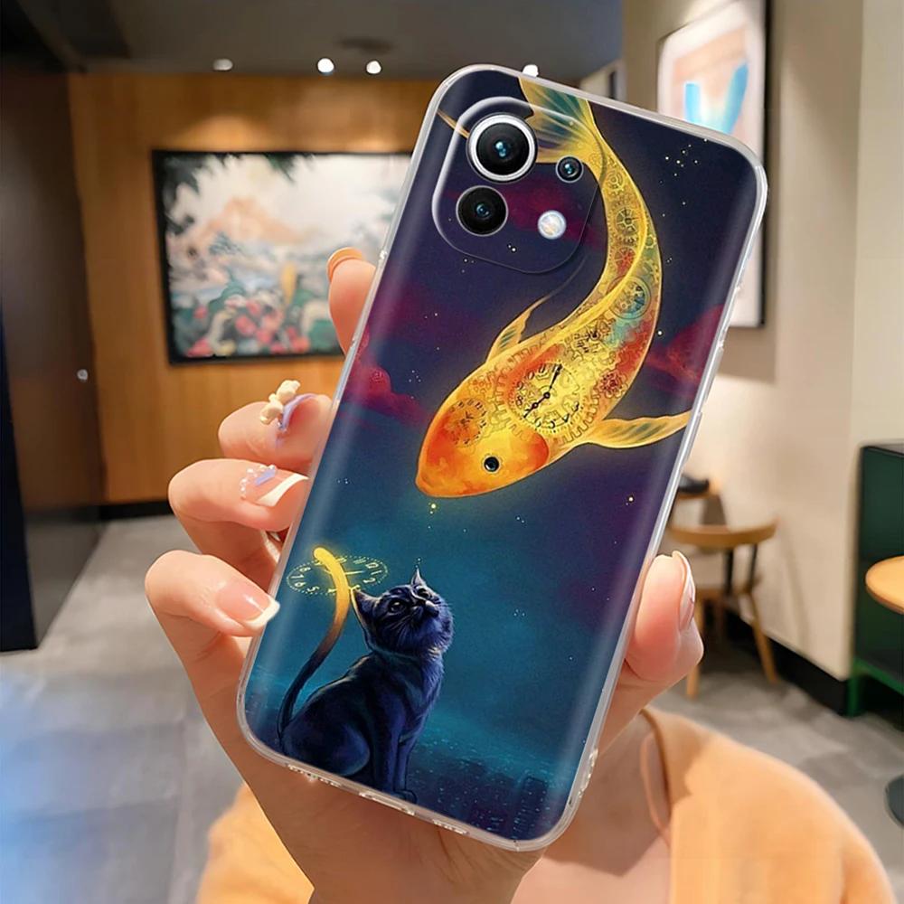 For Xiaomi Mi 11 Lite 5G Case Phone Cover Protection Back Cases For Xiaomi Mi 11 Lite 5G NE Silicone Casing  Mi11 Lite Fundas