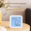 Bluetooth Innen-/Außen-Thermo-Hygrometer: Wandmontiert, Babyzimmer & Haustierklettergerüste. Anpassbare Trocken-/Nassanzeige.