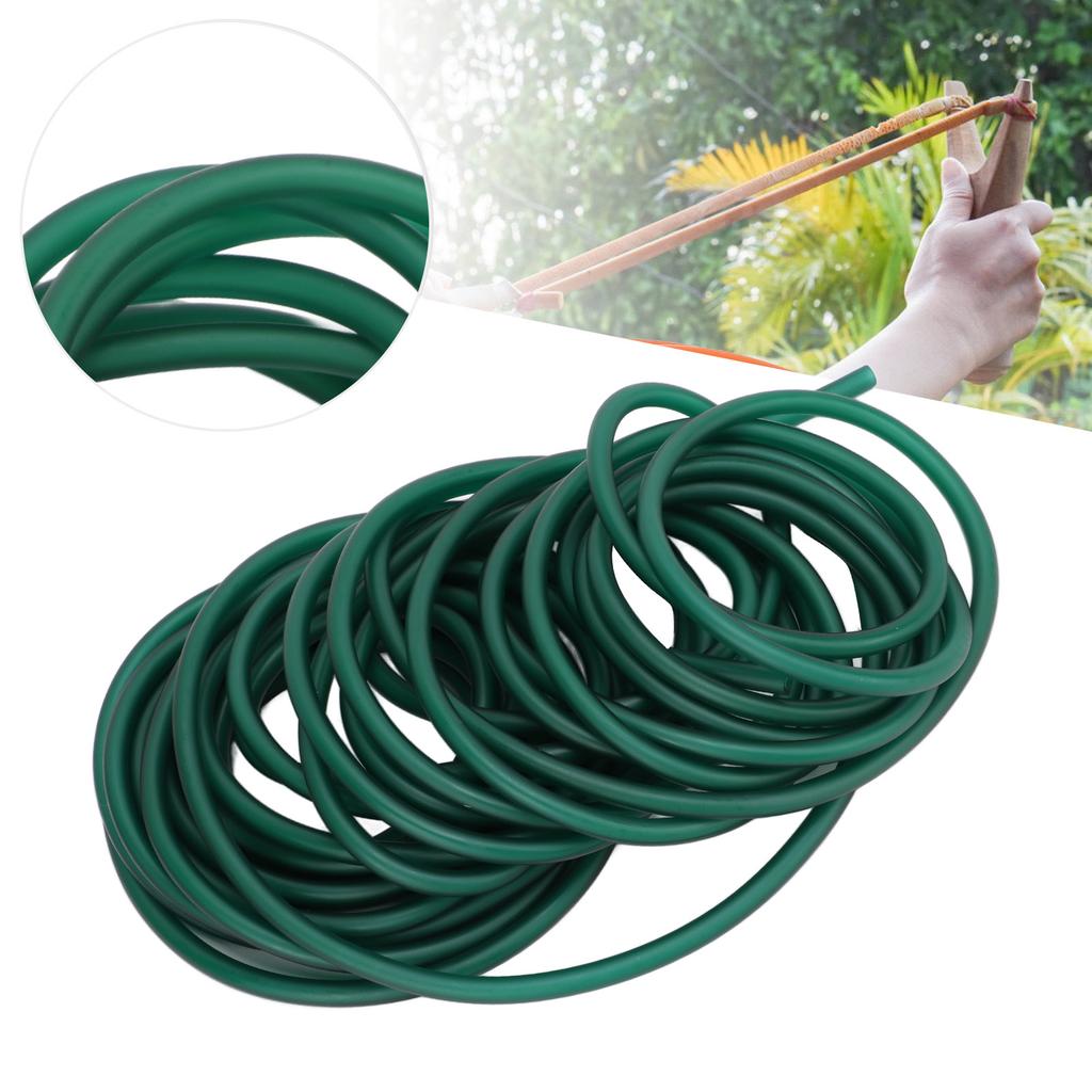 Latex Rubber Tube Green Highly Elastic Natural Rubber Band for  Catapult Outdoor Hunting Fitness Exercise