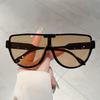 Semi-round Sunglasses Women Fashion Oversized Monoblock Casual Shades Ins Trendy Design Korean Style Outdoor Sun Glasses
