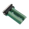 25Pin Terminal Block Connector Signal Module Screw Type PCB Terminal Board for Communication DebuggingDB25‑M2 Female