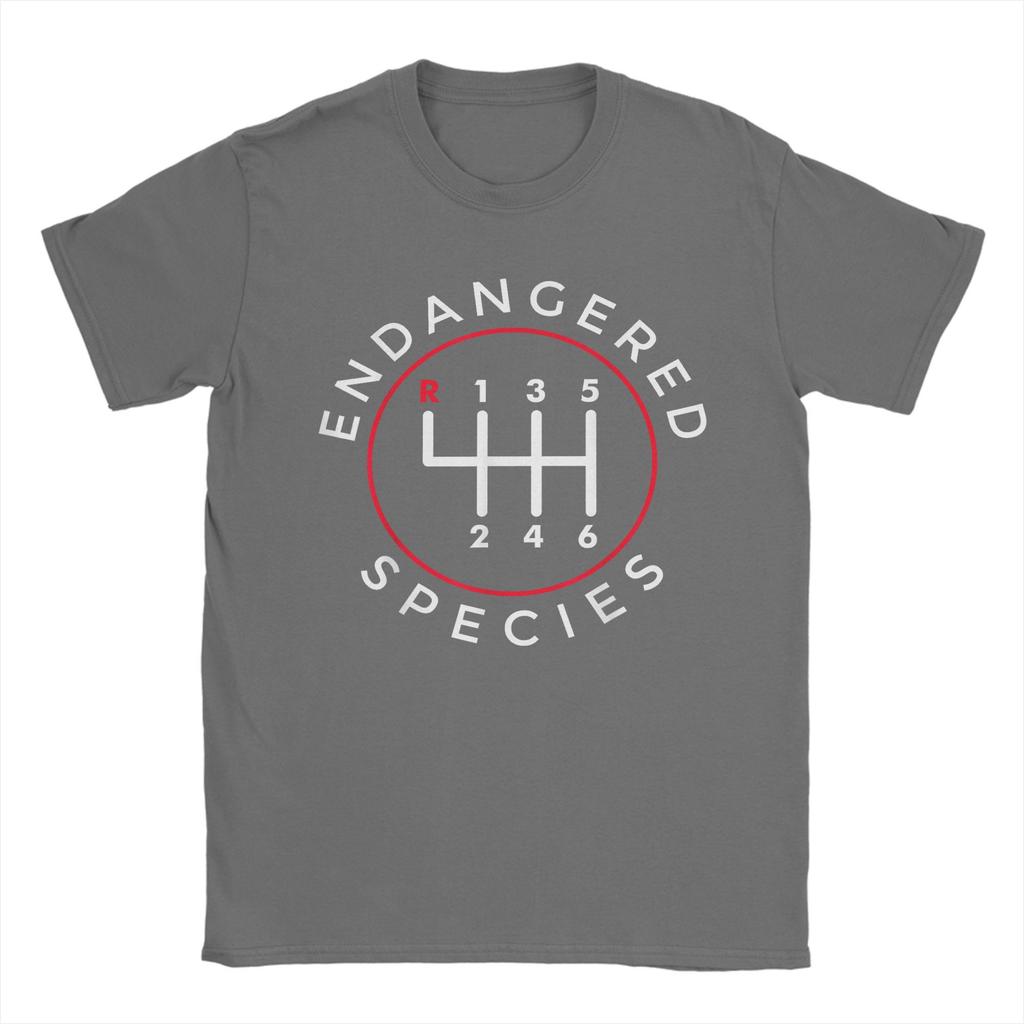Gefährdete Arten Schaltgetriebe Schalthebel 6-Gang T-Shirts für Herren T-Shirts Rundhals T-Shirts Kurzarm Oberteile Sommer