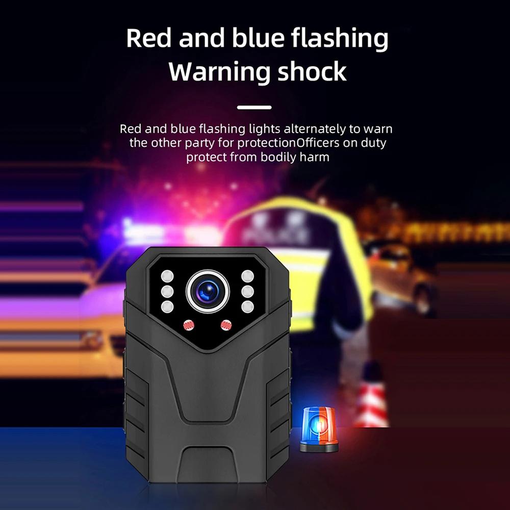 1080P HD Mini Camera 2-inch Police Body-Worn Camera Night Vision Function Suitable for Law Enforcement Recording, Outdoor Sports