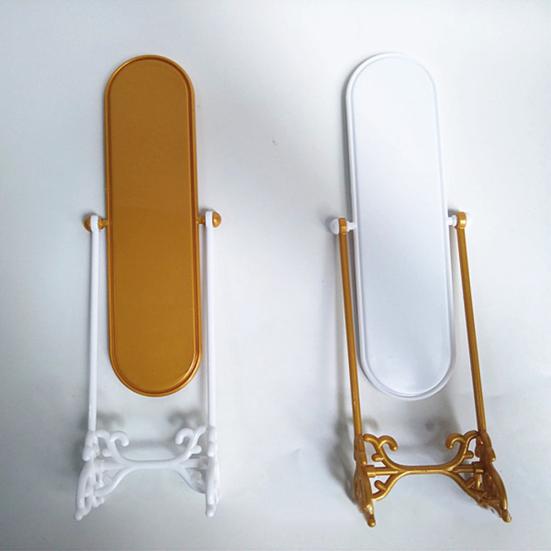Girl Doll Toy Wardrobe Rotatable Fitting Full-length Mirror Furniture