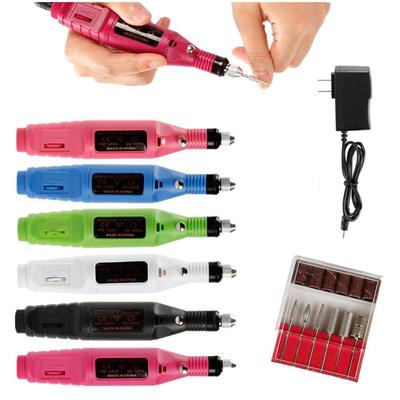 Elektrisches Maniküre-Gerät, Fräser, Bohrer-Set, Pediküre-Maschine, US-Stecker, Gel-Entferner-Werkzeug