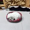 Dog Plush Sleep Toy Model Ornament Make Sound Lifelike Simulation Doll Gift