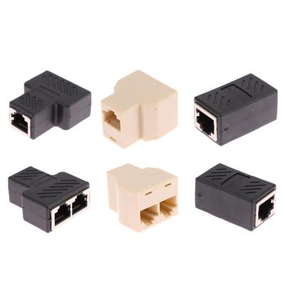 Connettore Rj45 1 a 2 Vie Cavo Lan Ethernet Rete Splitter Accoppiatore Rj45 Cat5/Cate6 Interfaccia Adattatore Estensore