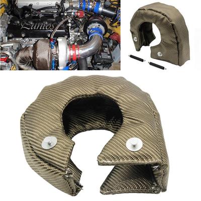 as described silver MagiDeal High Quality T4 Turbo Blanket Heat Shield Turbocharger Cover Wrap
