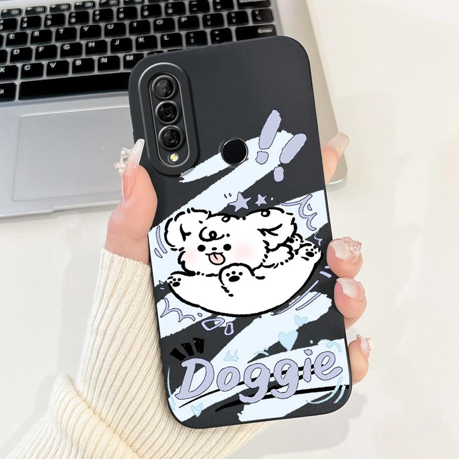 For Huawei P30 Lite Case MAR-LX1A Cover Cute Cartoon Camera Protection Soft Phone Case For Huawei P30Lite Nova 4e Honor 20S Capa