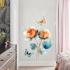 Colored Flower Wall Stickers Bedroom Living Room Corridor Entrance Background Floral Wall Stickers Bathroom Cabinet Ceramic Tile Decoration Decal
