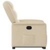 Cream Fabric Recliner with Rising Function
