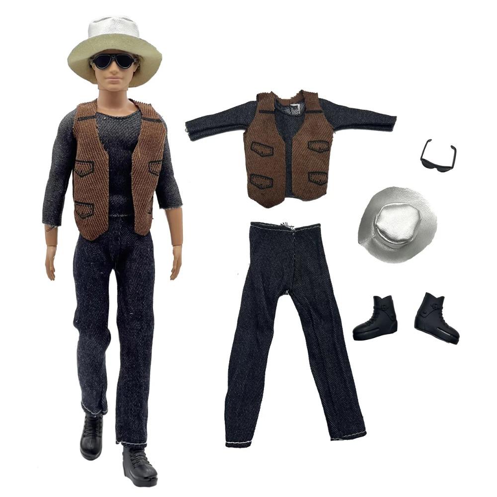 1 Set Ken Doek Handgemaakt Mooie Poppenaccessoires Casual Kleding Pak voor 30cm 12inch Ken Pop Pak Kinderen Cadeau