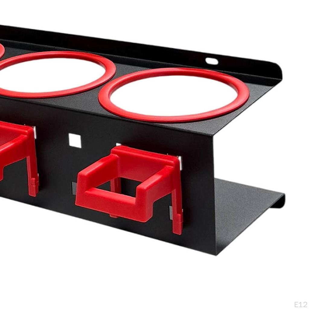 Spray Bottle Holder Car Wash Tool Organizer Bracket Cleaning Supply Hanger with Hooks for Garage