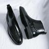 Men's Chelsea Boots: Color-Rubbed High-Top Leather, Outdoor Lace-Up, Plus Size, Autumn/Winter Fashion