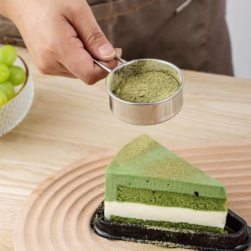 Mini sítko na mouku z nerezové oceli Ruční jemné síto na mouku Cukr Kakao Matcha Prášek Cedník na mouku do kuchyně na pečení