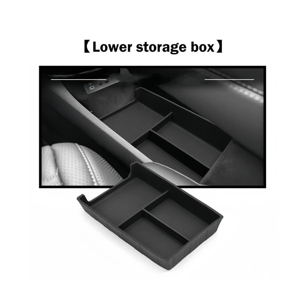 Car Armrest Storage Box for BYD Sea Lion 7 2024 2025 Includes Cup Central Control and Accessories Box - Holder, Storage, (7 Armrest)