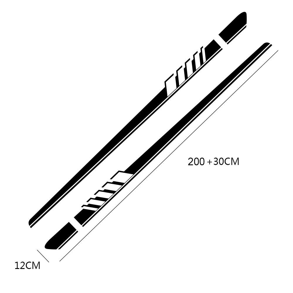 Car Stickers Auto Side Stripe DIY Decals for Mercedes Benz W205 W204 W203 C Class C180 C200 C300 C63 Coupe C43 Car Accessories
