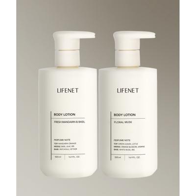 Lifenet [Pack de 2] Lotion Corporelle Parfumée à la Céramide 500ml