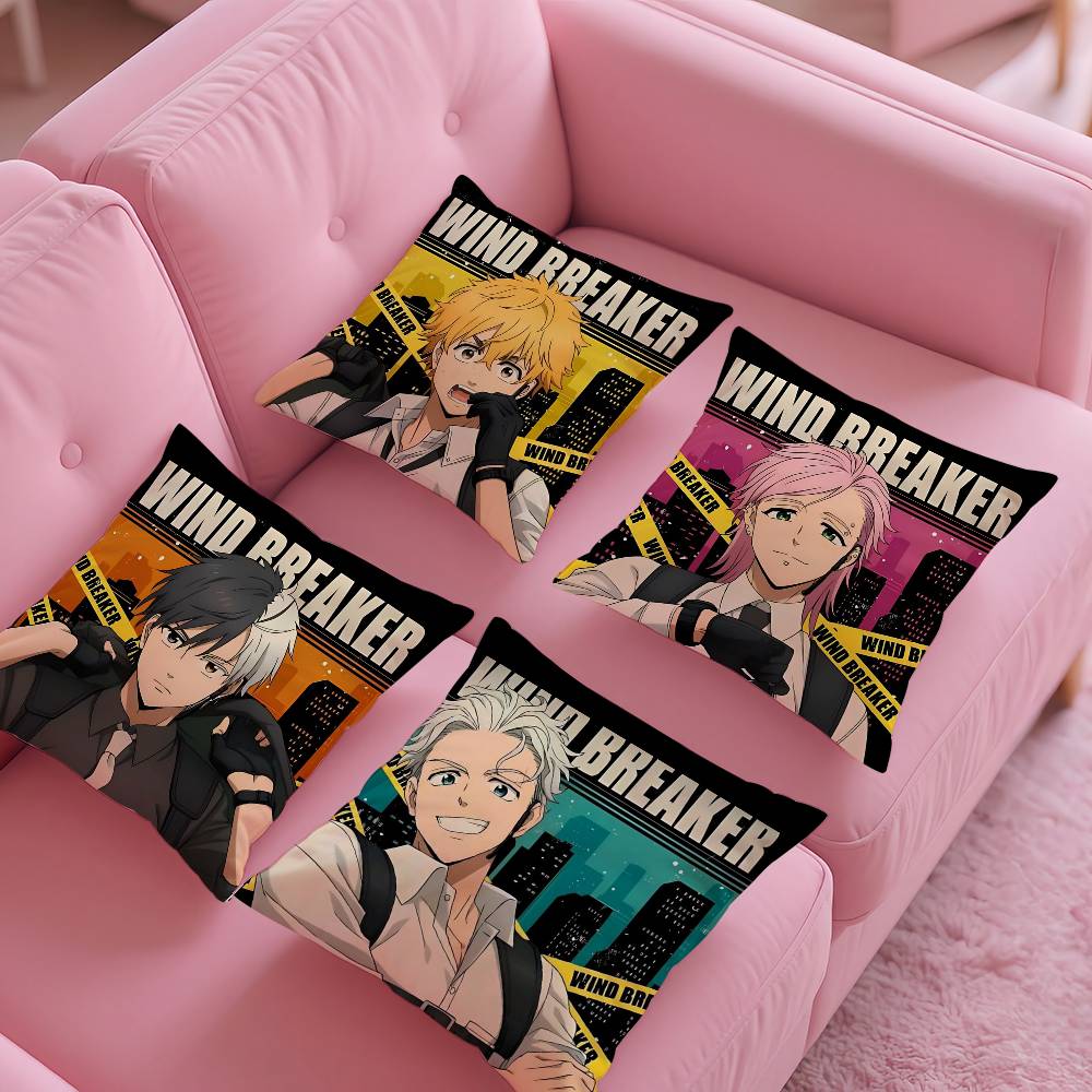 Anime W-WIND BREAKER Kissenbezug Musterdruck Kissenbezug Wohnzimmer Sofa Kissenbezug Schlafzimmer Raumdekor