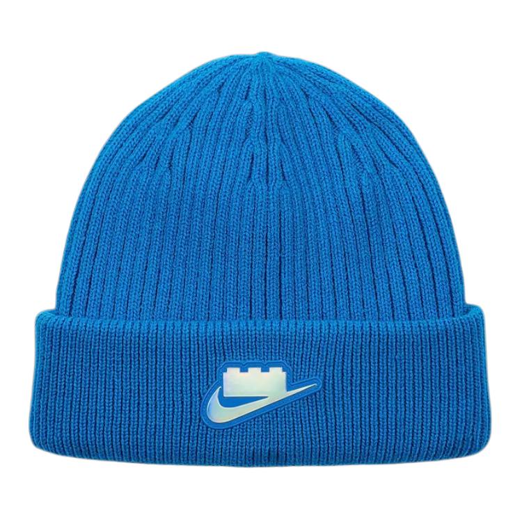 Nike X LEGO Classic Logo Design Fleece Hat Men hats Blue HV9263-470 1SIZE