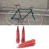 4 Stück 60mm Reifenventilkappen Edelstahl Spitze Rad Reifenventil Schaftabdeckung für Auto Motorräder Fahrräder Rot